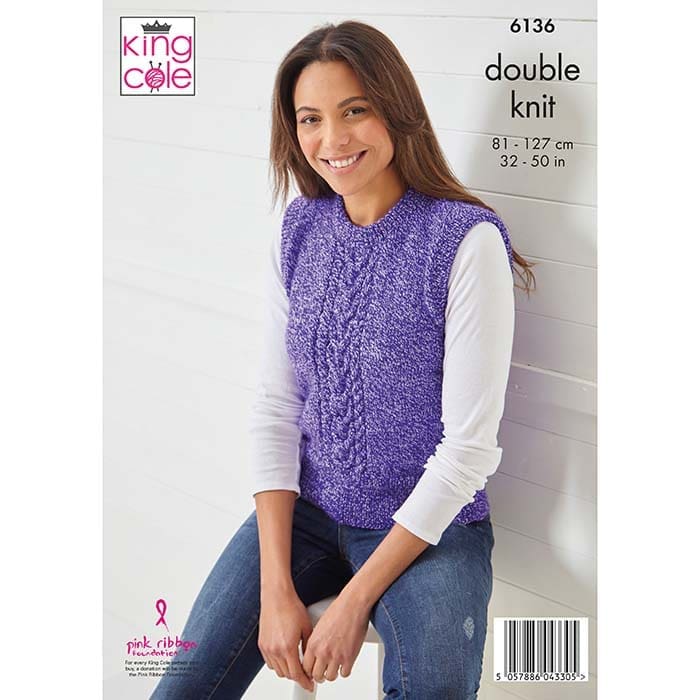 king-cole-6136-slipover-strickanleitung-pricewise-twirly-dk image 2