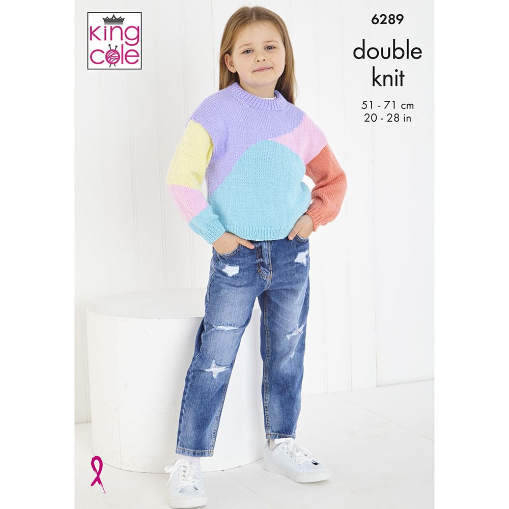 king-cole-patterns-6289-strickanleitung-pullover-cardigan-baby-dk image 1