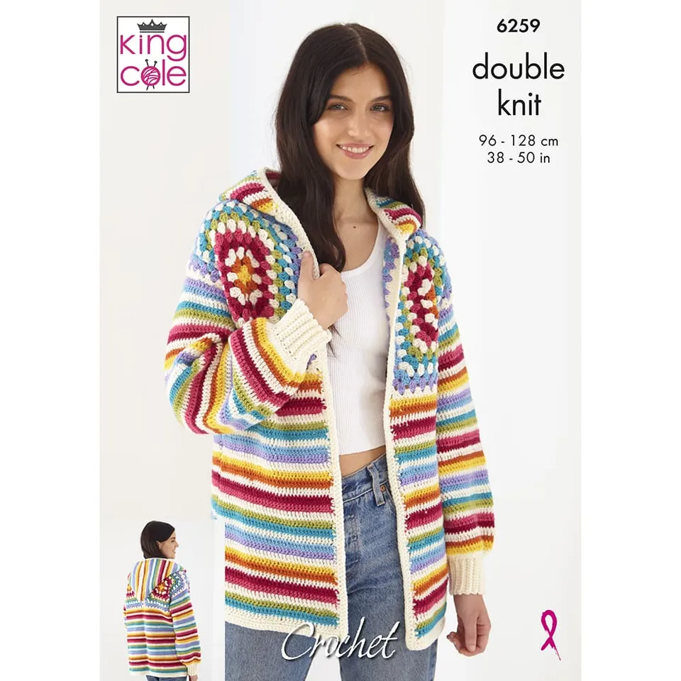 king-cole-patterns-6259-granny-h-kelanleitung-merino-dk image 1