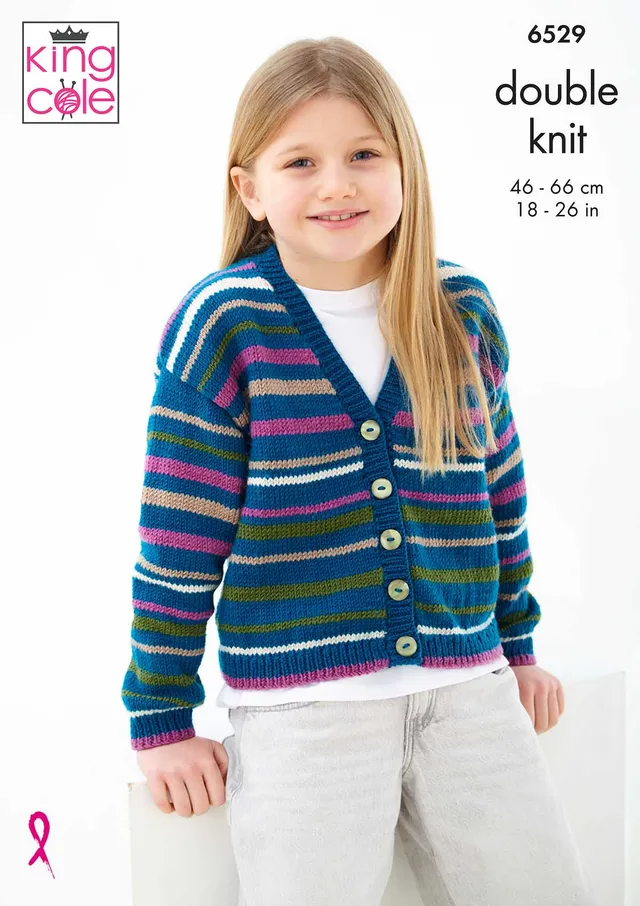 king-cole-patterns-6529-strickanleitung-cardigans-cherished-dk image 1