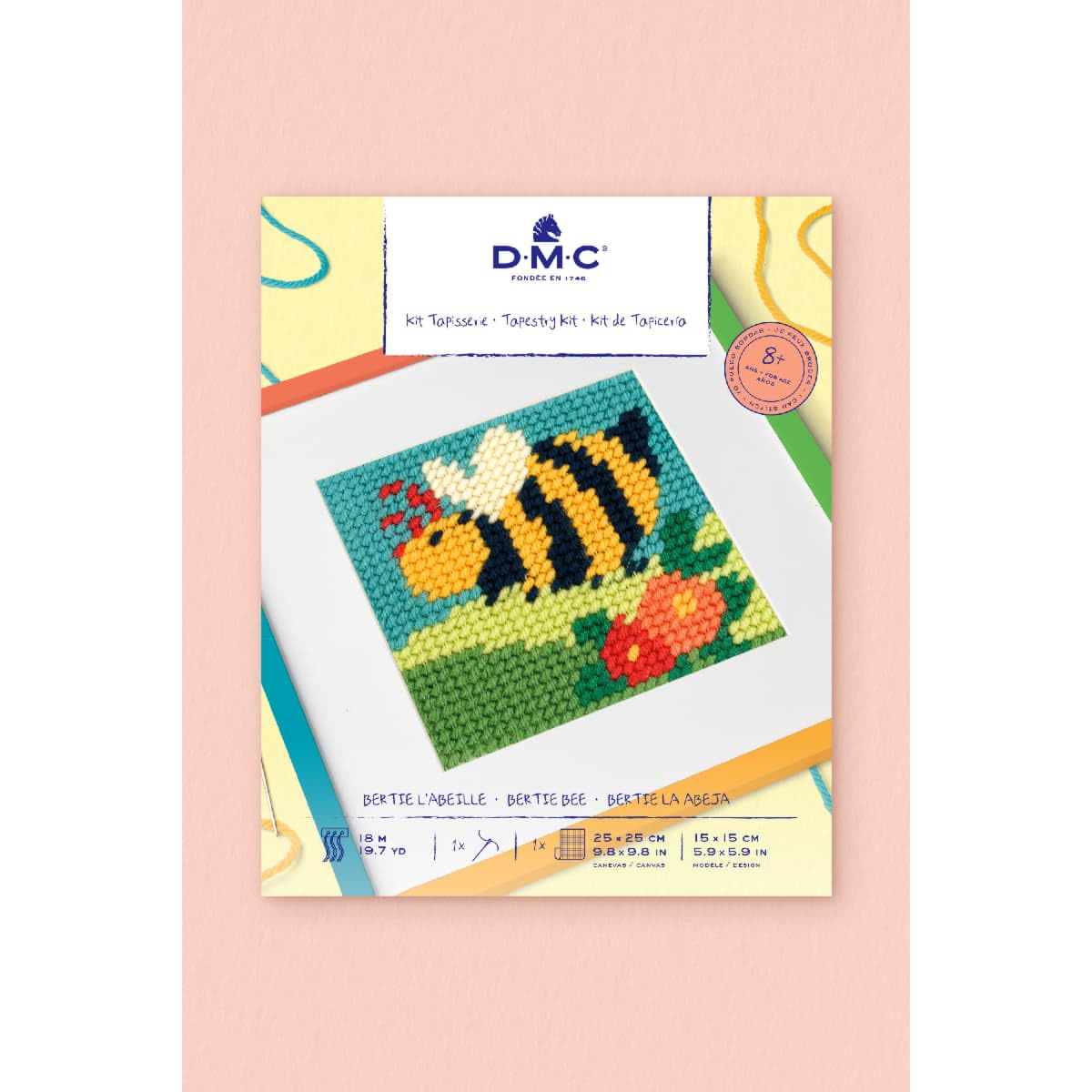 dmc-biene-bertie-gobelinset-f-r-kinder-ab-8-jahre image 3