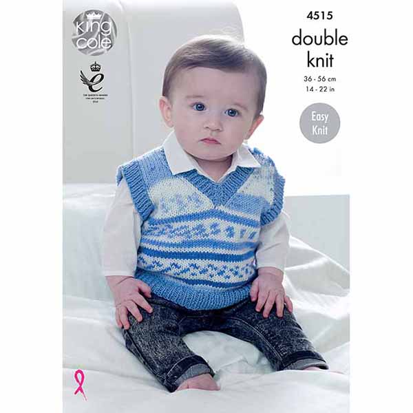 king-cole-patterns-4515-slipover-strickanleitung-cherish-dk image 1