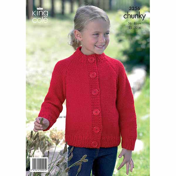king-cole-patterns-3256-strickanleitung-cardigans-big-value-chunky image 2