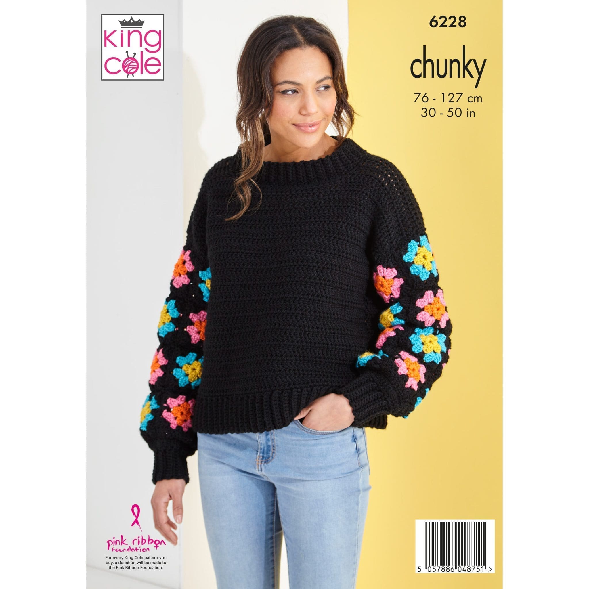 king-cole-patterns-6228-h-kelanleitung-pullover-sassy-rmel image 2