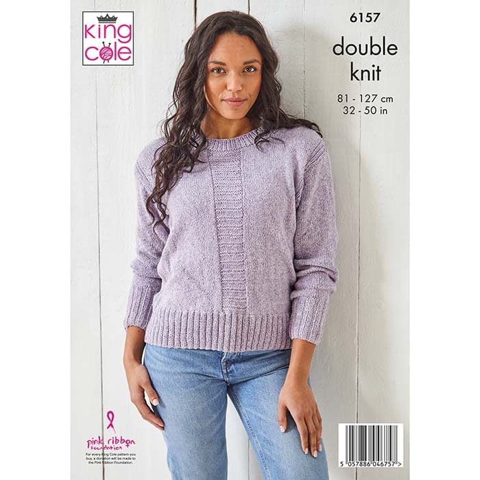 king-cole-6157-strickanleitung-cardigan-pullover-simply-denim-dk image 2