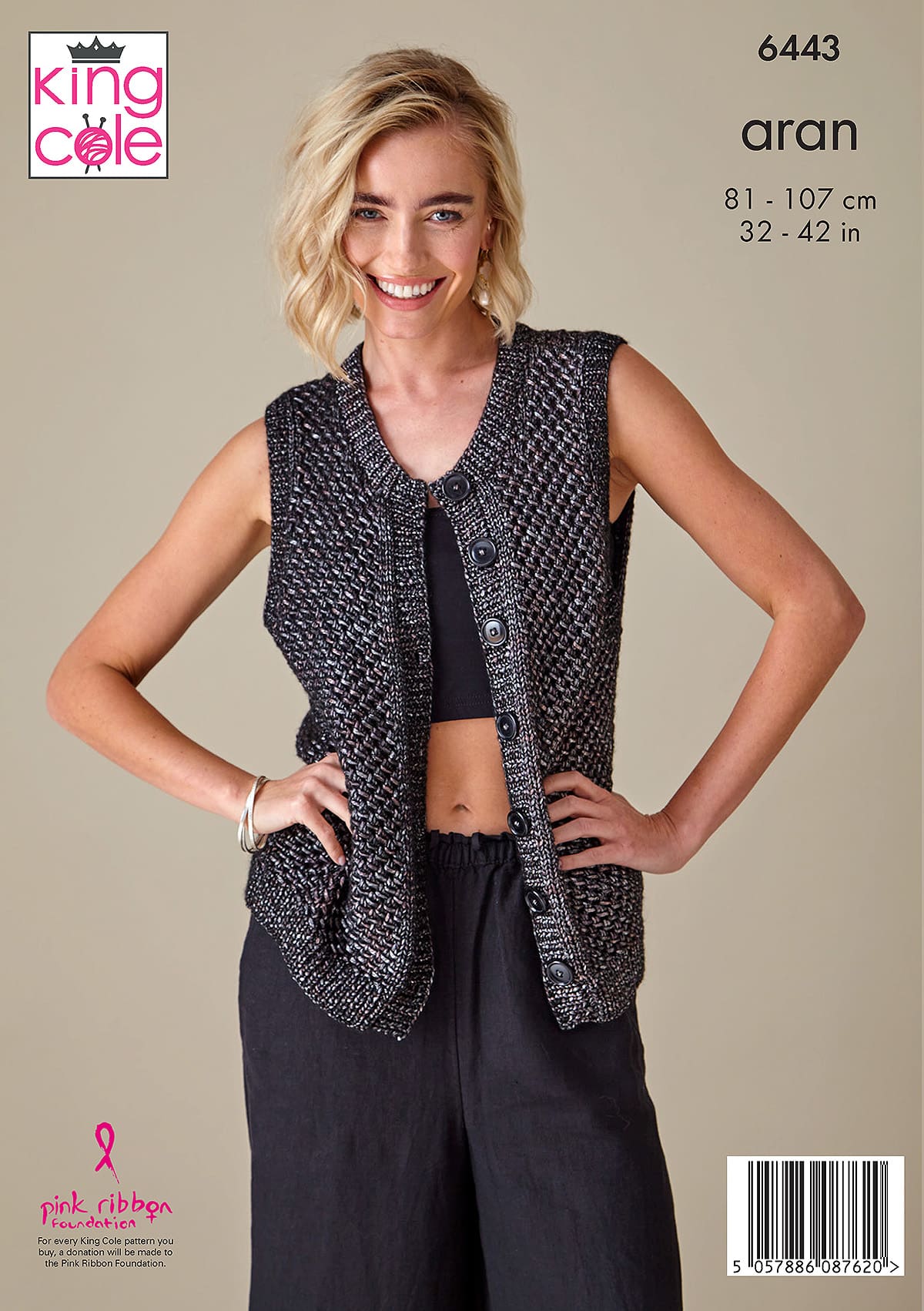 king-cole-6443-weste-und-top-strickanleitung-firefly-aran image 2