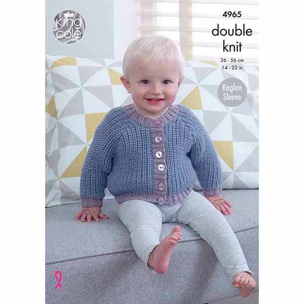king-cole-4965-strickanleitung-cardigans-fisherman-comfort-dk image 1
