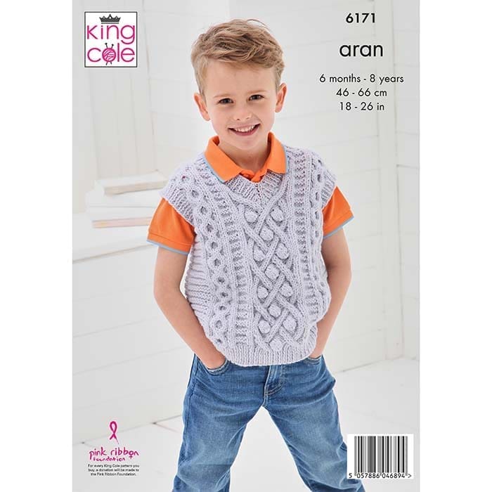 king-cole-6171-strickanleitung-pullunder-comfort-aran image 2