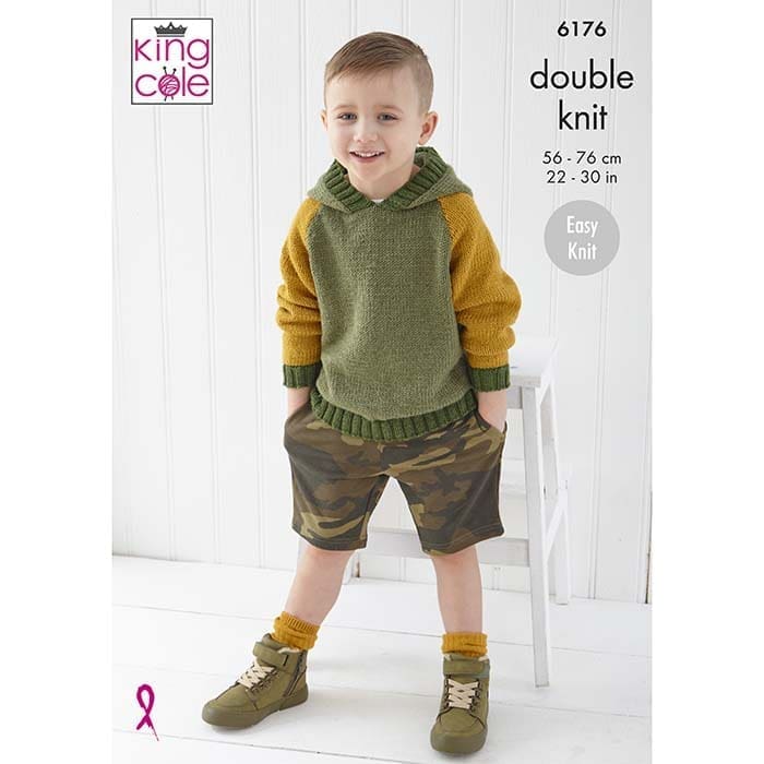 king-cole-6176-strickanleitung-kinderpullover-hoodie-cherished-dk image 1