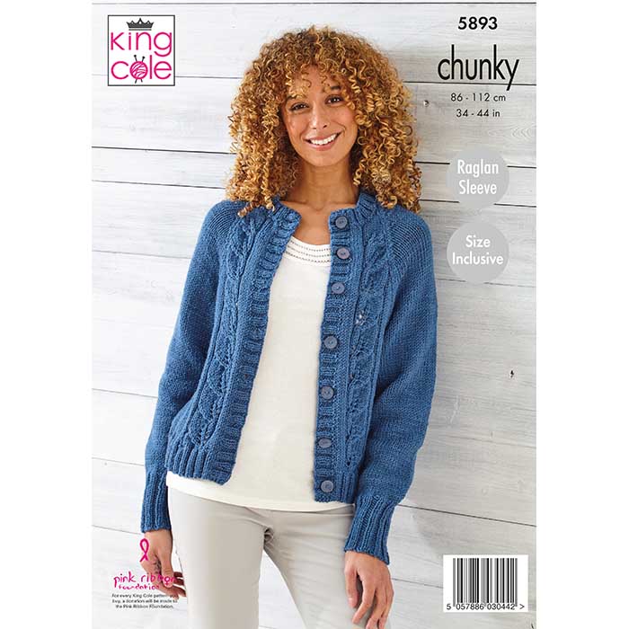 king-cole-5893-strickanleitung-pullover-cardigan-wildwood-chunky image 2