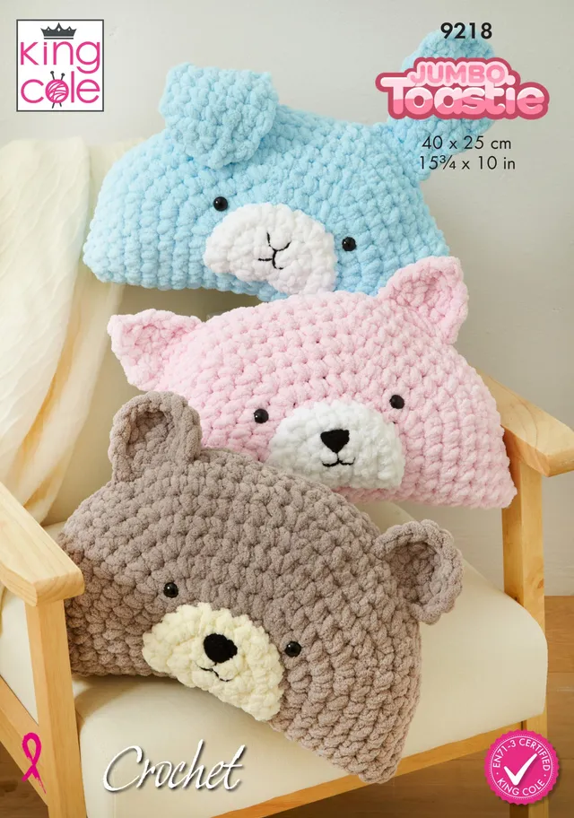 king-cole-9218-h-kelanleitung-tierkissen-jumbo-toastie image 1