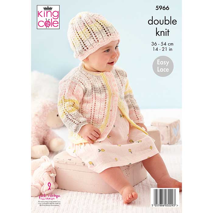 king-cole-5966-strickanleitung-baby-set-cherish-dk-cardigan image 2