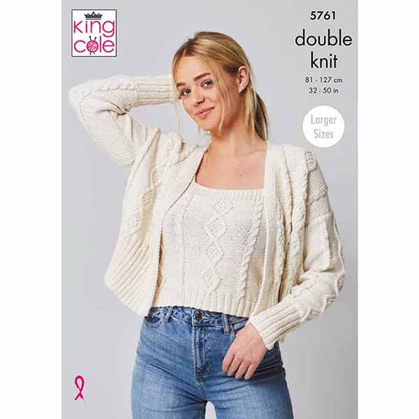 king-cole-5761-strickanleitung-top-cardigan-cottonsoft image 1