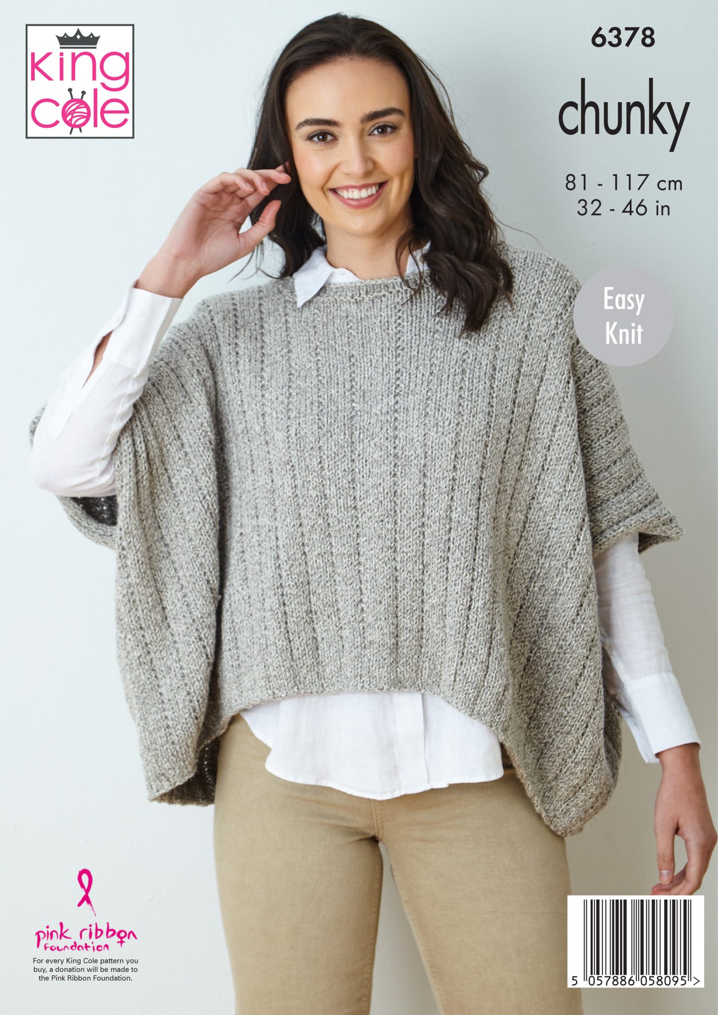 king-cole-6378-cape-top-pullover-strickanleitung-simply-denim-chunky image 2