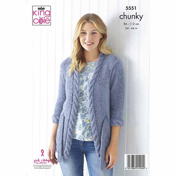 king-cole-patterns-5551-strickanleitung-timeless-chunky image 2