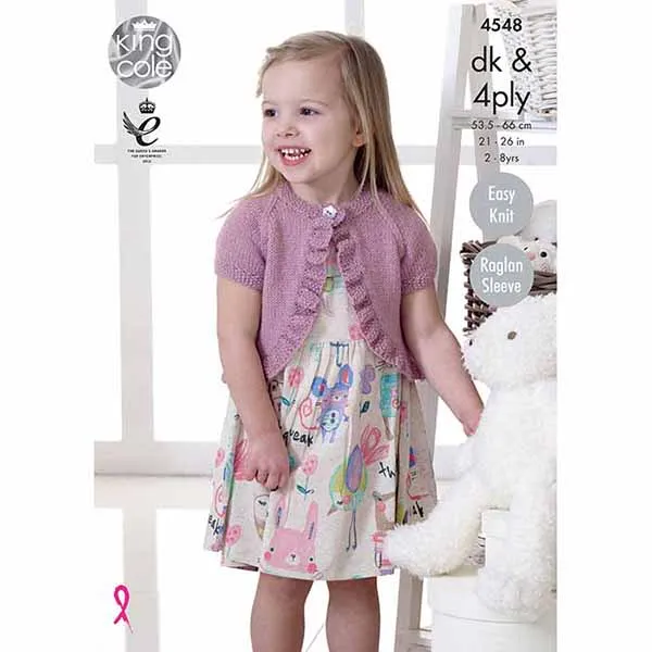 king-cole-patterns-4548-strickanleitung-boleros-comfort-dk image 1