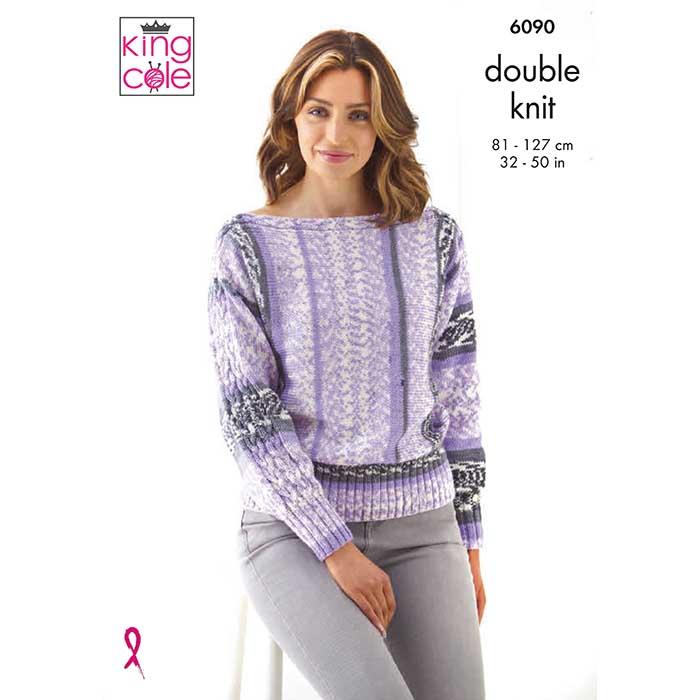 king-cole-patterns-6090-strickanleitung-pullover-jacke-fjord image 1