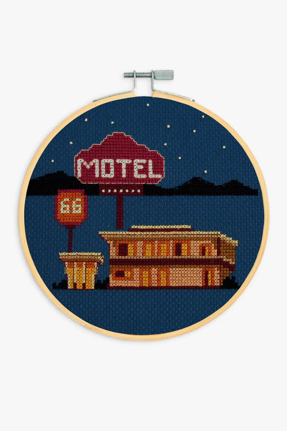 dmc-motel-kreuzstichset-aida-14ct-anf-nger-mit-rahmen image 1