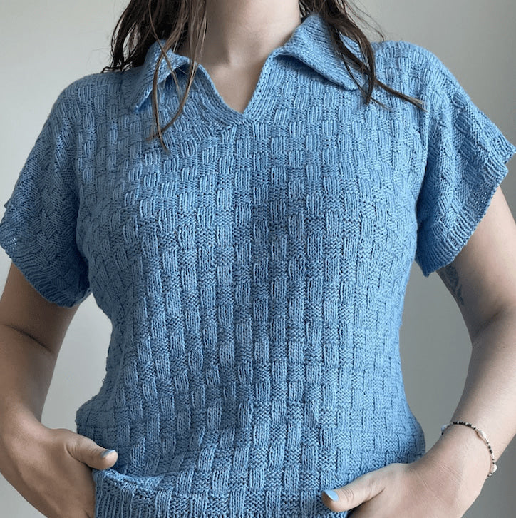 hobbii-anleitungen-easy-square-polo-tee-strickanleitung-polohemd image 2