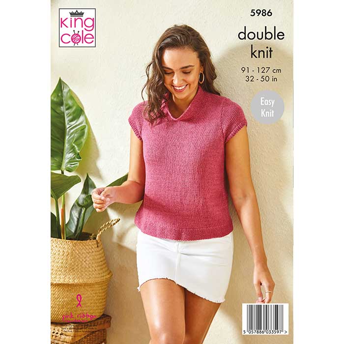 king-cole-patterns-5986-tops-strickanleitung-linendale-dk image 2