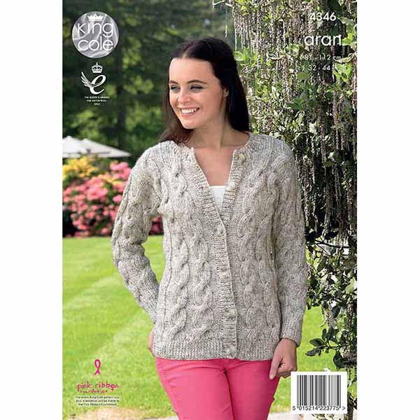 king-cole-4346-strickanleitung-pullover-jacke-fashion-aran image 2