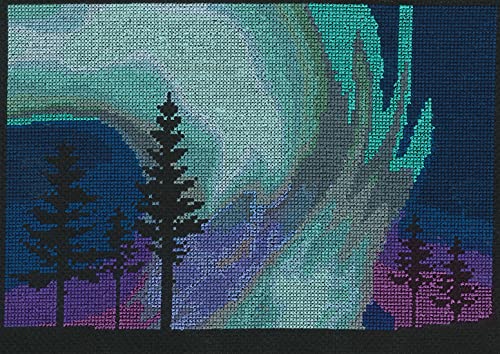 dmc-nordischer-himmel-kreuzstich-stickset-mit-aida image 2