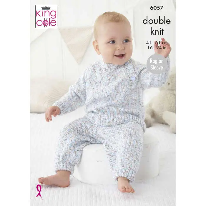 king-cole-6057-strickanleitung-pullover-latzkleid-hose-cloud-nine-dk image 1