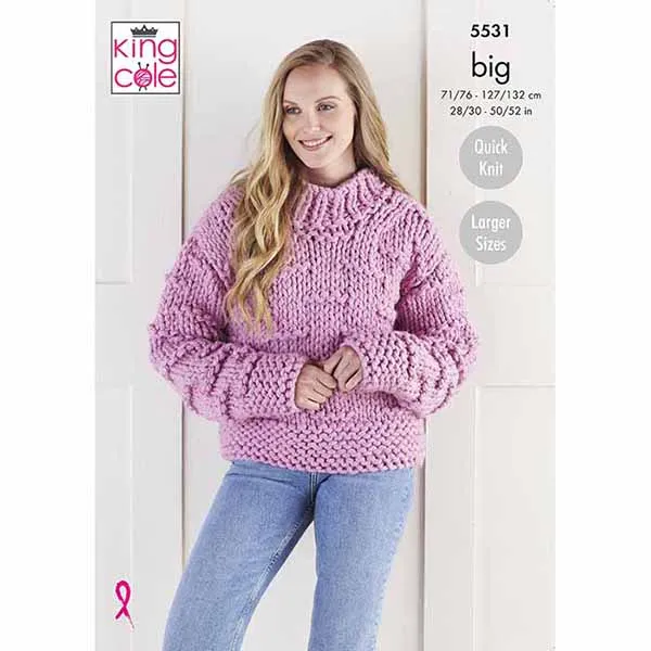king-cole-patterns-5531-strickanleitung-jacke-big-value-big image 1