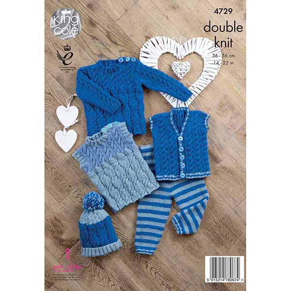 king-cole-4729-baby-set-strickanleitung-comfort-dk image 2