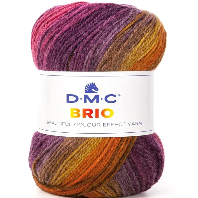 dmc-brio-strickgarn-100g-345m-wolle-acryl-bedruckt image 1