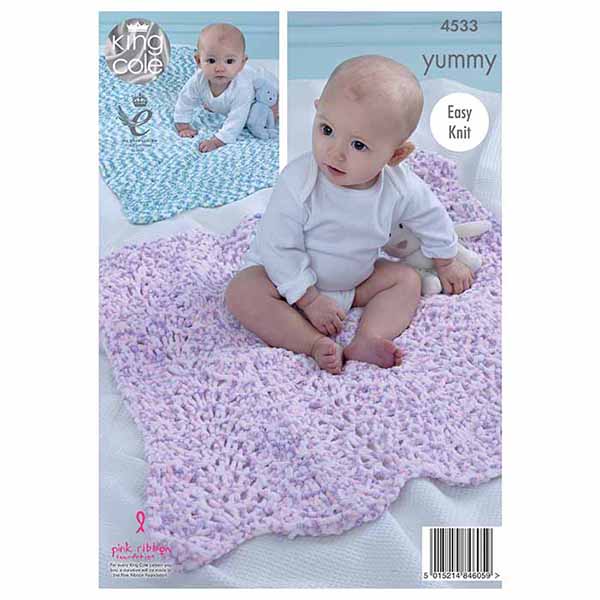 king-cole-4533-strickanleitung-decken-yummy-wolle image 2