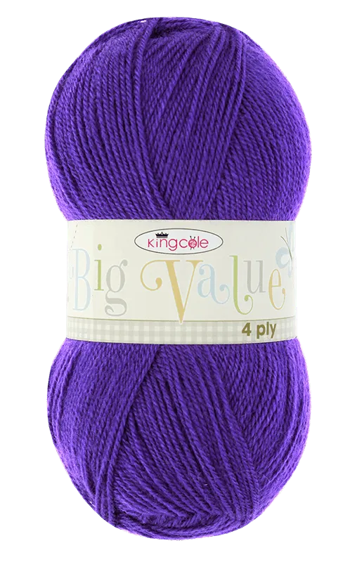 king-cole-big-value-4ply-wolle-100g-acryl image 1