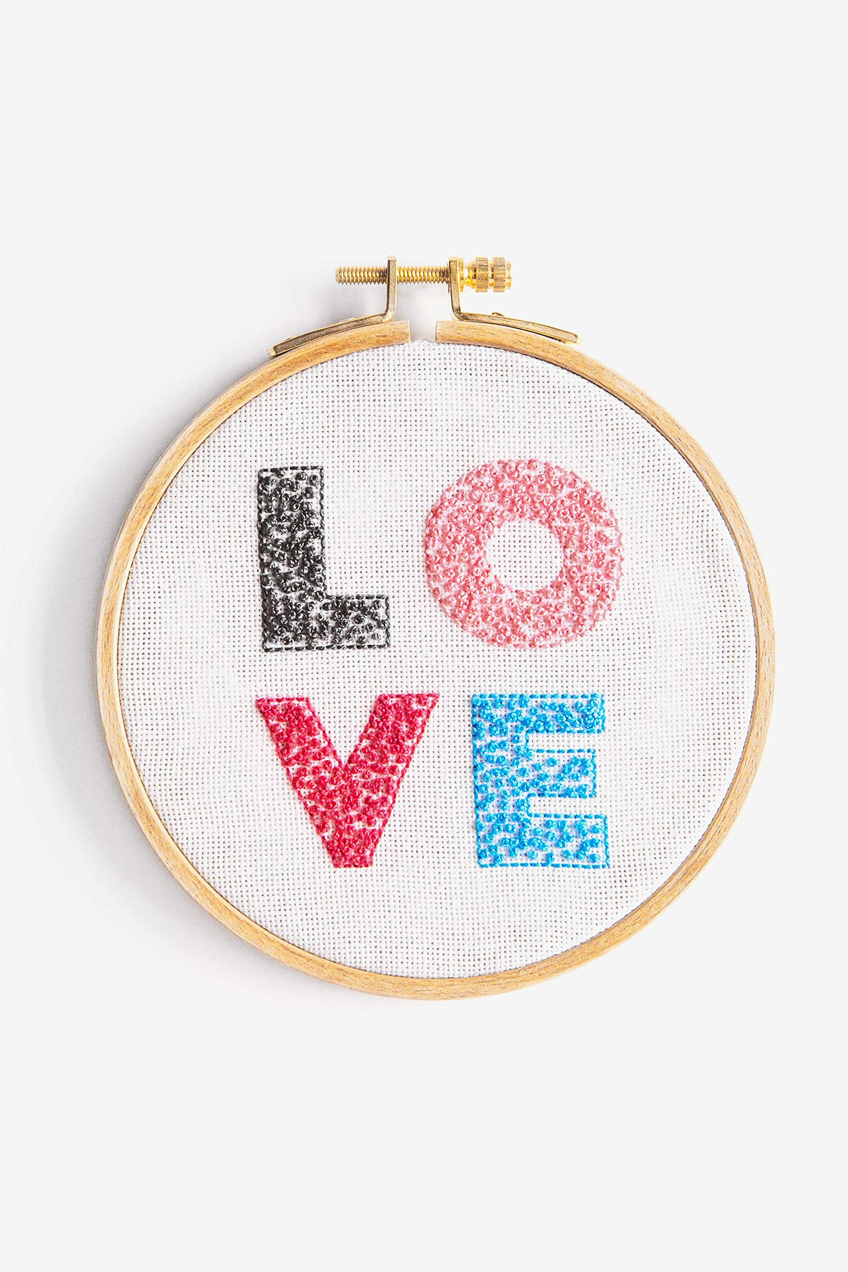 dmc-stickset-liebe-perlgarn-gr-8-mit-rahmen-12-5cm image 1