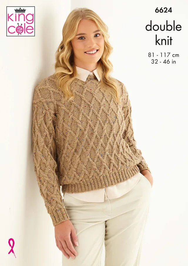 king-cole-6624-pullover-strickanleitung-baby-alpaca-dk image 1