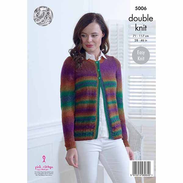 king-cole-5006-strickanleitung-cardigans-riot-dk-bunt image 2