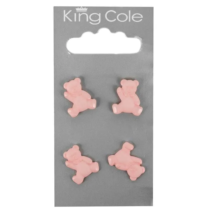 king-cole-haberdashery-teddyb-r-kn-pfe-pink-kinder image 1