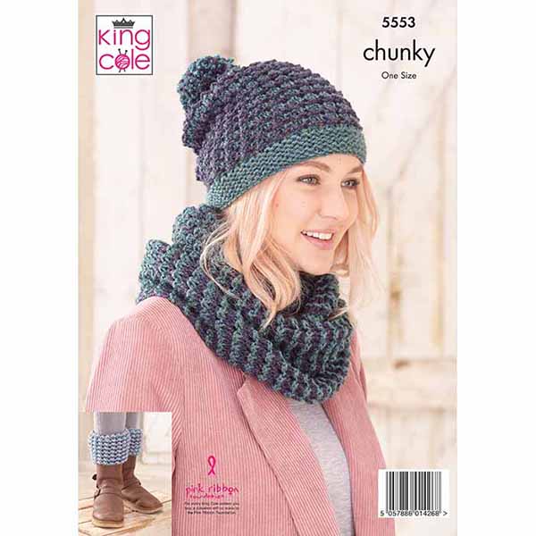 king-cole-patterns-5553-strickanleitung-accessoires-big-value-chunky image 2
