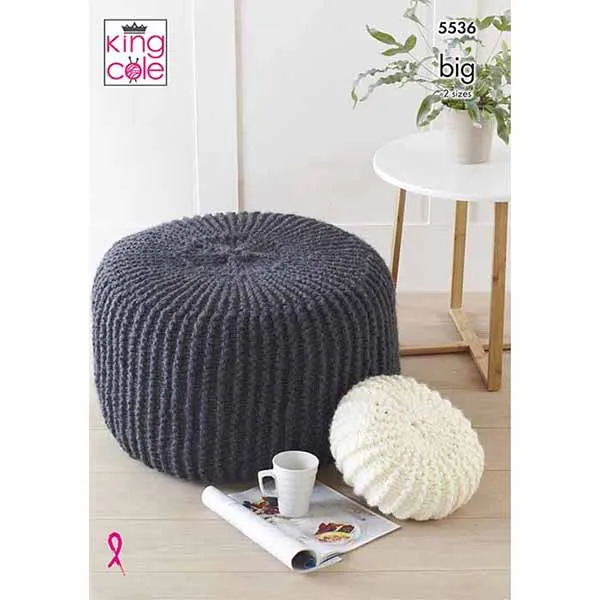 king-cole-patterns-5536-poufs-cushion-strickanleitung-big-value-big image 1