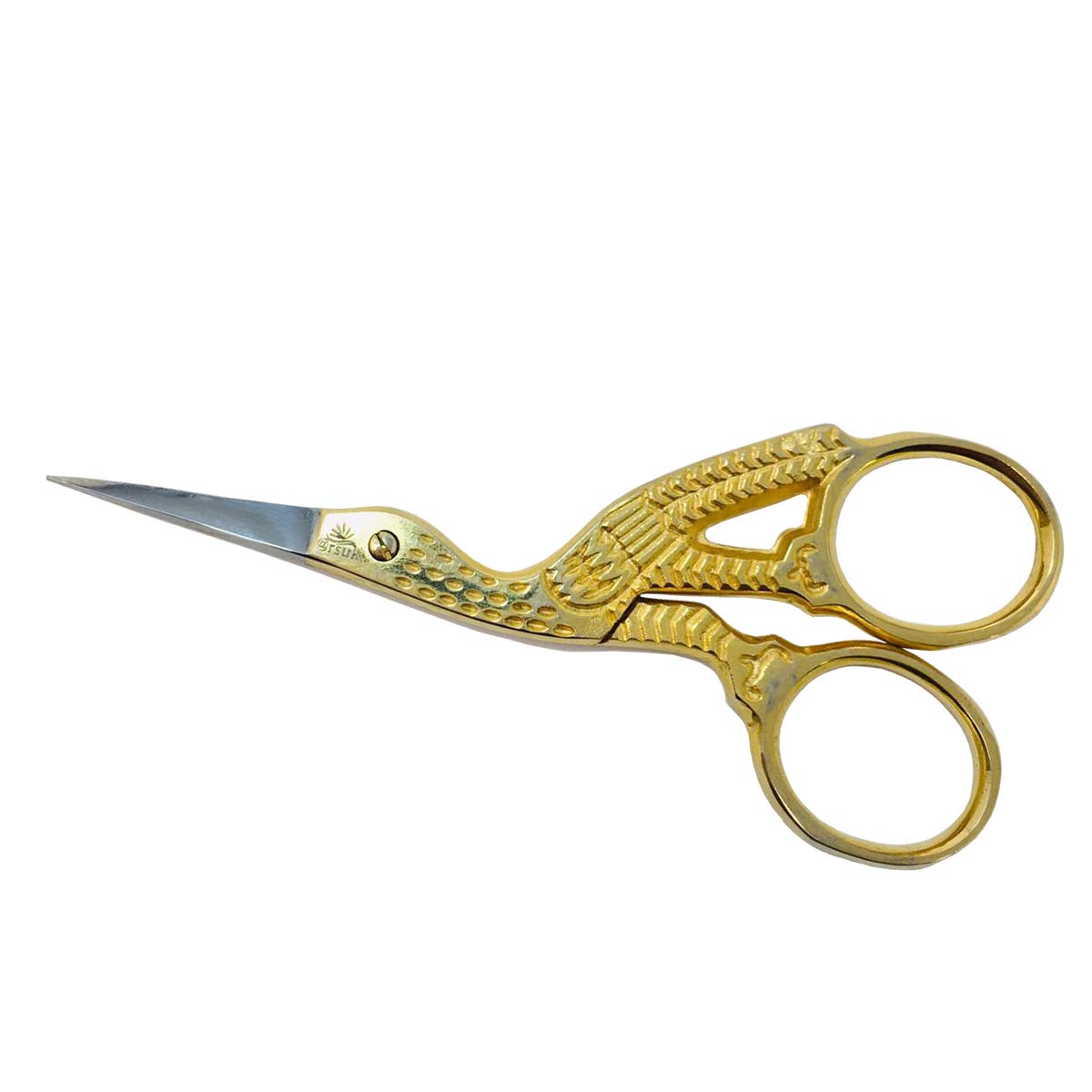 dmc-storch-stickschere-9-cm-gold-lange-feine-spitzen-geschenk image 4