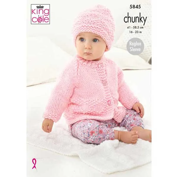 king-cole-patterns-5845-strickanleitung-jacke-pullover-comfort-chunky image 1