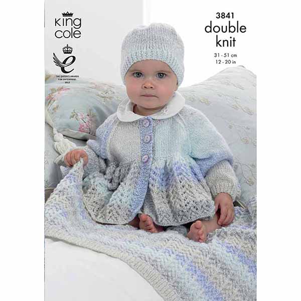 king-cole-3841-jacke-m-tze-decke-strickanleitung-melody-dk image 1