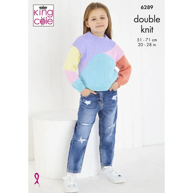 king-cole-patterns-6289-strickanleitung-pullover-cardigan-baby-dk image 1