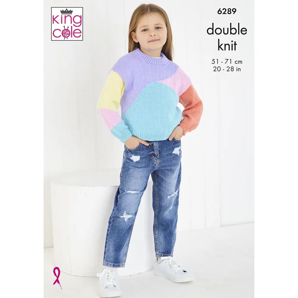 king-cole-patterns-6289-strickanleitung-pullover-cardigan-baby-dk image 1