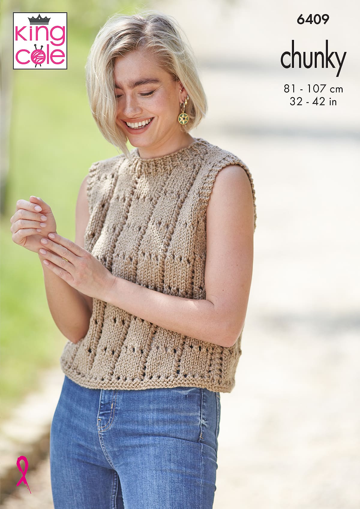 king-cole-patterns-6409-damen-pullover-top-strickanleitung-chunky image 1