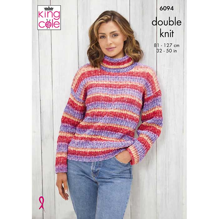 king-cole-6094-jacke-strickanleitung-bramble-dk-pullover image 1