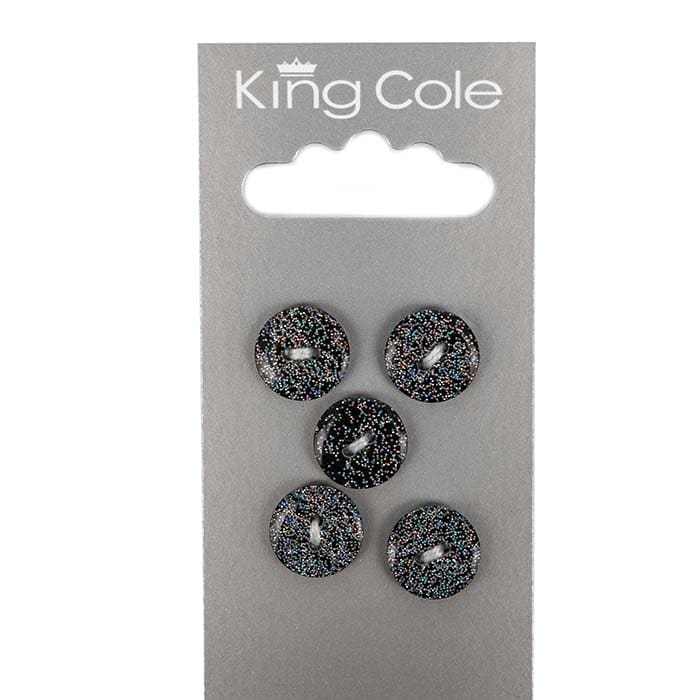 king-cole-haberdashery-kn-pfe-rund-glitzer-klein image 1