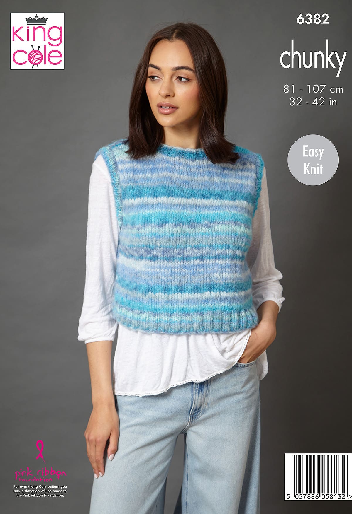 king-cole-6382-westen-strickanleitung-flair-chunky-weste-tank-top image 2