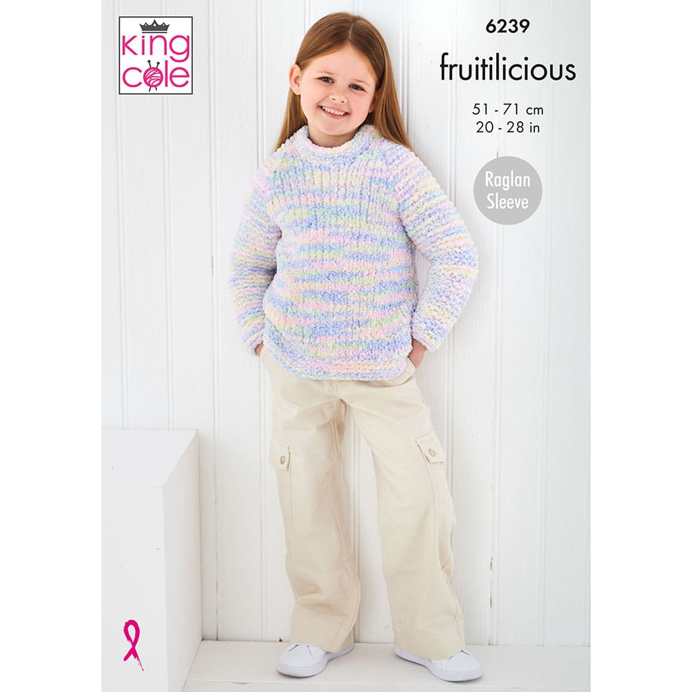 king-cole-6239-strickanleitung-jacke-pullover-fruitilicious image 1