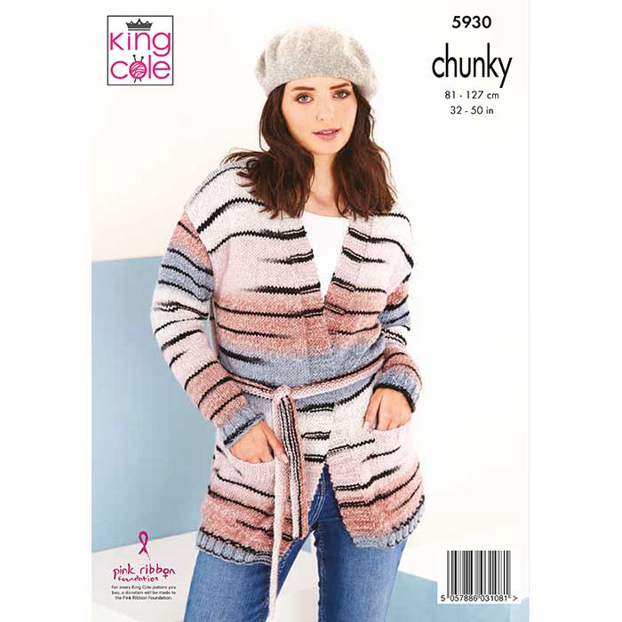 king-cole-patterns-5930-cardigans-strickanleitung-safari-chunky image 2