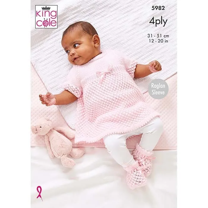 king-cole-patterns-5982-strickanleitung-babymantel-cherished-4ply image 1